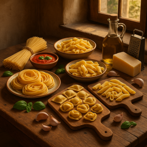 20250606_1603_Rustic Italian Pasta Spread_simple_compose_01jx2crqrqfh59yjkqpndjnbng