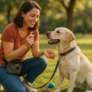 20250606_1633_Positive Pet Training Scene_simple_compose_01jx2efa03f6fbzdgcqmh1t5g7